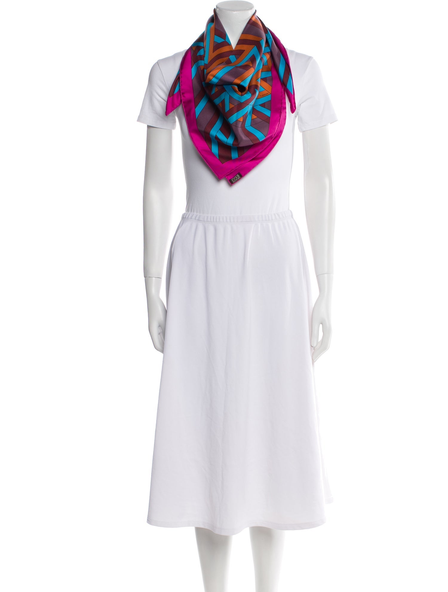 Hermès Carre Cube Silk Scarf